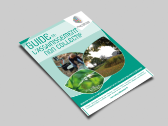 Dépliant A5 SPANC La Pommeraye Maine-et-Loire graphiste Studio Paruline