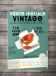 Affiche Ecocyclerie des Mauges (campagne 2019) communication, La Pommeraye, Maine-et-Loire, graphiste, Studio Paruline, logo, site internet, publicité