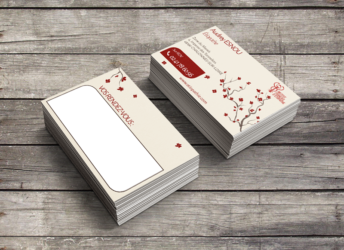 Carte de visite Audrey Esnou La Pommeraye Maine-et-Loire graphiste Studio Paruline