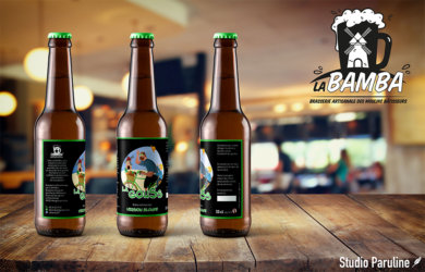 Etiquettes La Bamba La Pommeraye, Maine-et-Loire, graphiste, Studio Paruline, Mauges-sur-Loire