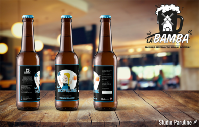 Etiquettes La Bamba La Pommeraye, Maine-et-Loire, graphiste, Studio Paruline, Mauges-sur-Loire