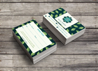 Carte de visite Pascaline Favresse (création logo, identité graphique, carte de visite) La Pommeraye Maine-et-Loire graphiste Studio Paruline