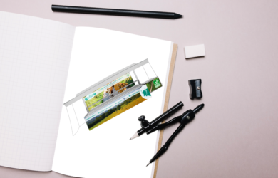 Remorque de marché Ferme du Chêne La Pommeraye, Maine-et-Loire, graphiste, Studio Paruline, Mauges-sur-Loire