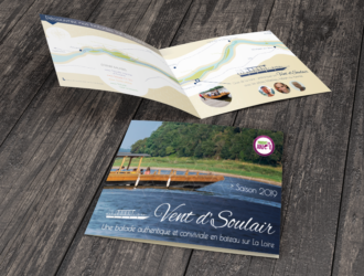 Dépliant Vent d'Soulair La Pommeraye, Maine-et-Loire, graphiste, Studio Paruline, Mauges-sur-Loire