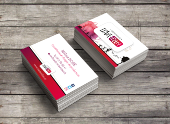 Carte de visite Compagnie d'Art d'Art La Pommeraye Maine-et-Loire graphiste Studio Paruline