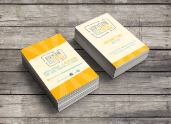 Carte de visite Ecocyclerie des Mauges La Pommeraye Maine-et-Loire graphiste Studio Paruline