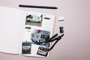 Adhésivage véhicule GELATI_GHIZZONI_vehicule_STUDIO_PARULINE_GRAPHISTE_MAINE-ET-LOIRE