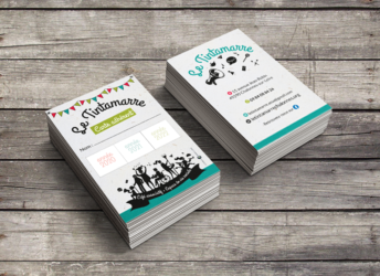 Le Tintamarre carte d'adhérent graphiste, communication, La Pommeraye, Maine-et-Loire, graphiste, Studio Paruline, graphiste, logo, site internet, publicité