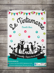 Le Tintamarre affiche graphiste, communication, La Pommeraye, Maine-et-Loire, graphiste, Studio Paruline, graphiste, logo, site internet, publicité
