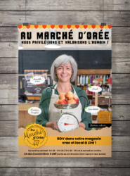 Campagne d'affiches pour Le Marché d'Orée graphiste_Studio_Paruline_gwendoline_maier-la_pommeraye